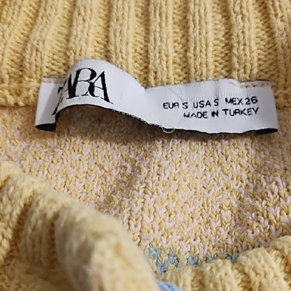 Pastel Floral Cottagecore Cardigan Sweater Cotton Blend - Picture 8 of 11